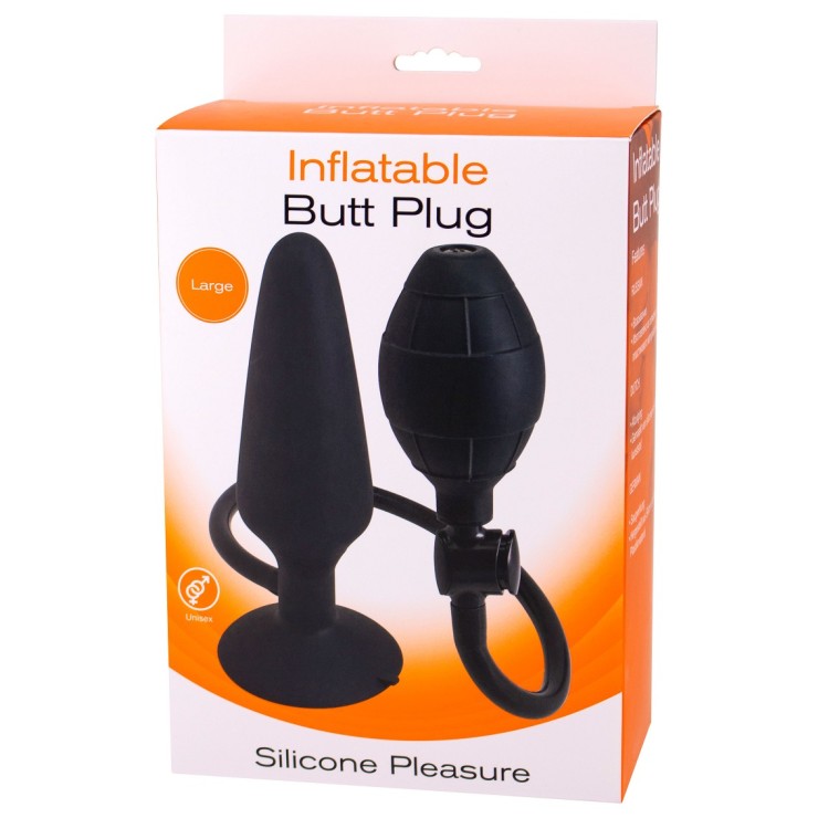 TAPPO PLUG ANALE LARGE IN SILICONE GONFIABILE