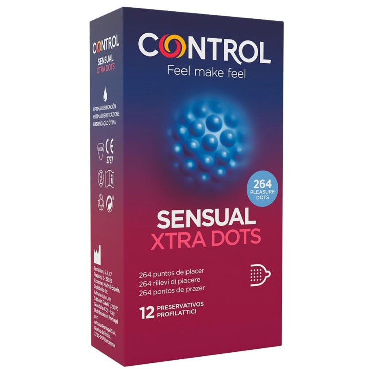 SENSUAL XTRA DOTS PROFILATTICI CON PUNTINI IN LATTICE...