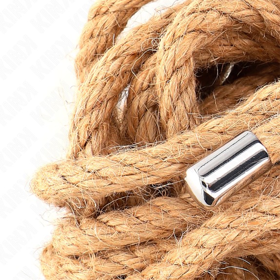CORDE DI CANAPA 5 METRI E 10 METRI CON FERMACORDA IN METALLO
