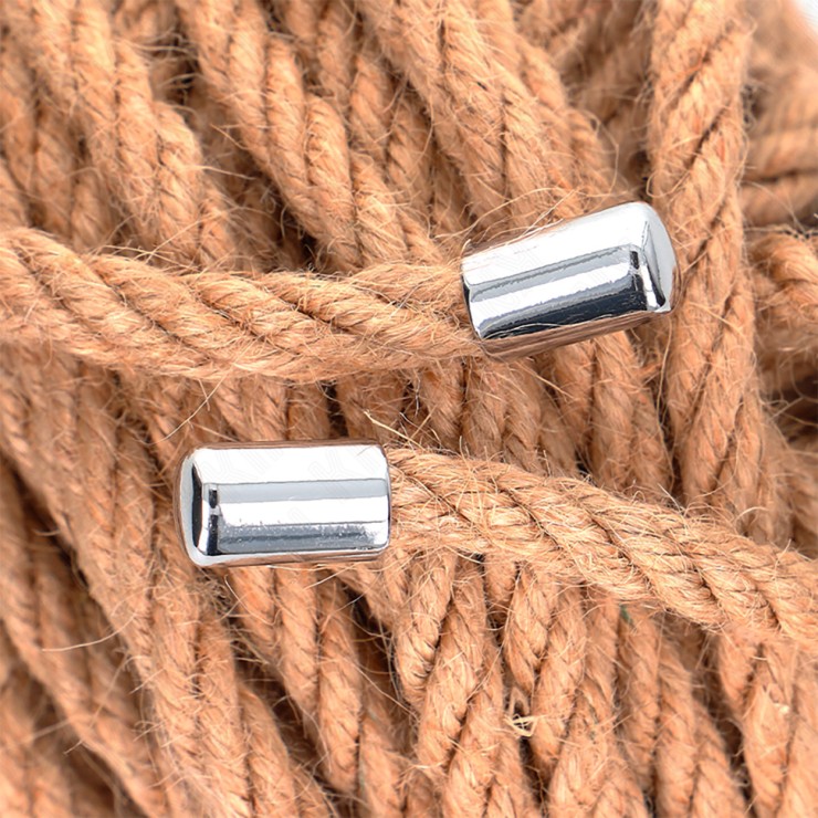 CORDE DI CANAPA 5 METRI E 10 METRI CON FERMACORDA IN METALLO 2