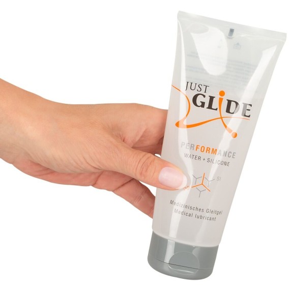 LUBRIFICANTE MEDICALE PERFORMANCE AD ACQUA CON SILICONE JUST GLIDE