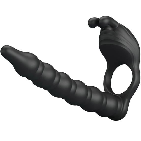 SEX TOY PER DOPPIA PENETRAZIONE DA INDOSSARE SUL PENE E STIMOLA CLITORIDE