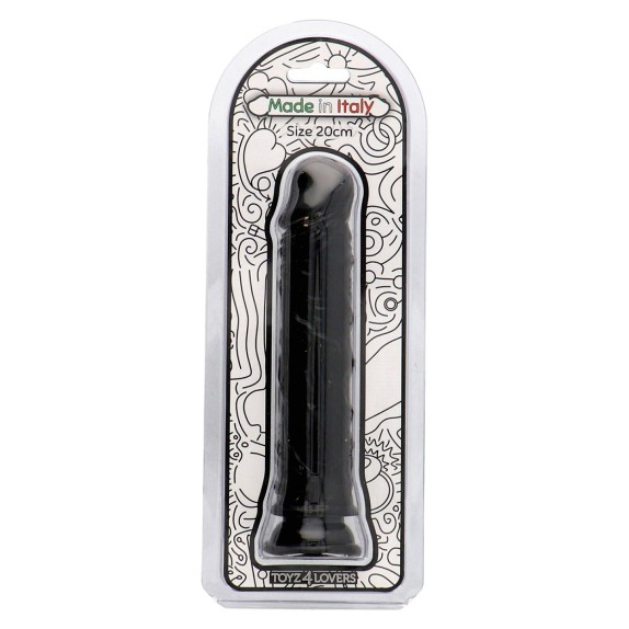 FALLO REALISTICO NERO 20 CM CON VENTOSA