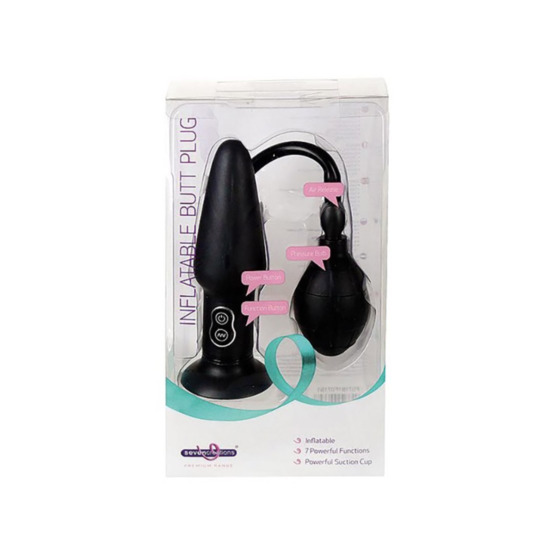 PLUG ANALE GONFIABILE E VIBRANTE SEX TOY CON...