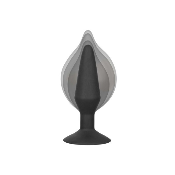 PLUG ANALE GONFIABILE STACCABILE CON VENTOSA SILICONE INFLATABLE PLUG