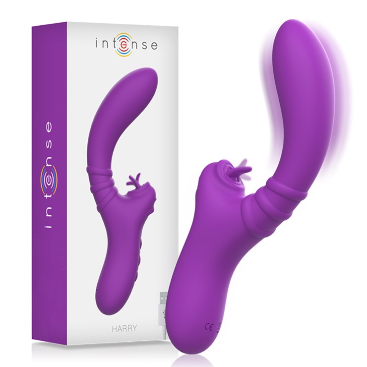 SEX TOY PER DONNA FLESSIBILE CON LINGUA VIBRANTE PUNTO G 2