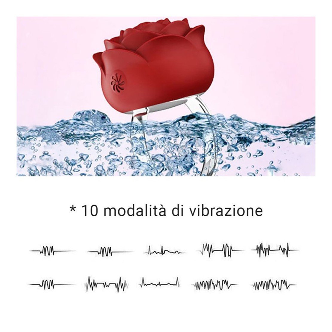 VIBRATORE DA DITO A FORMA DI ROSA
