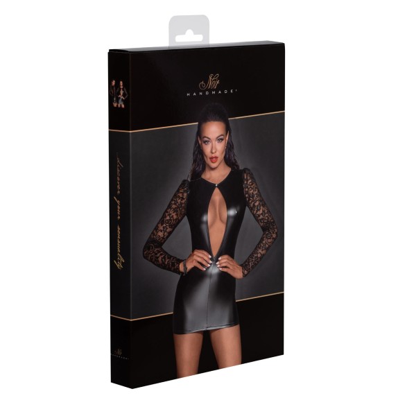 copy of MINI ABITO SEXY PER DONNA CON MANICHE LUNGHE NOIR HANDMADE