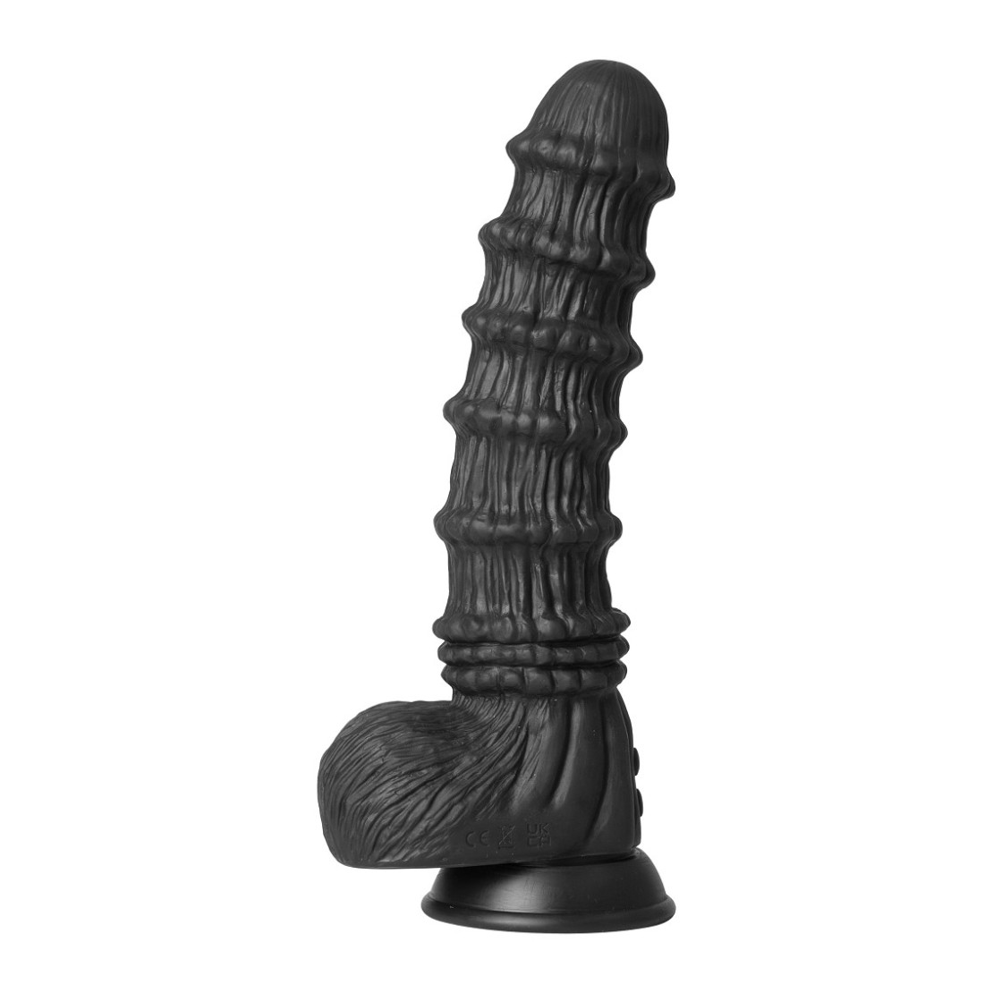 DILDO VIBRANTE NERO DI GRANDI DIMENSIONI CON...