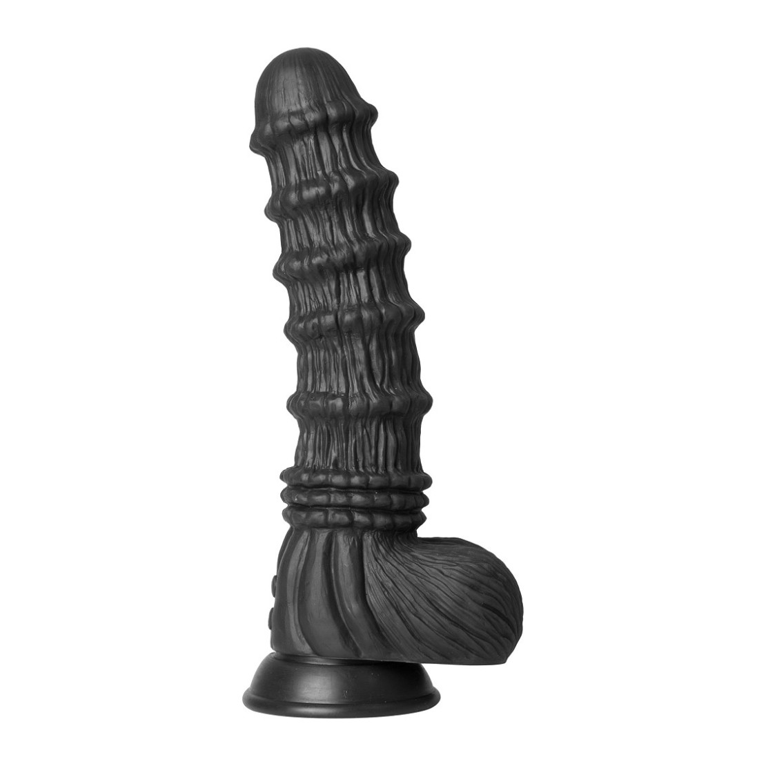 DILDO VIBRANTE NERO DI GRANDI DIMENSIONI CON...