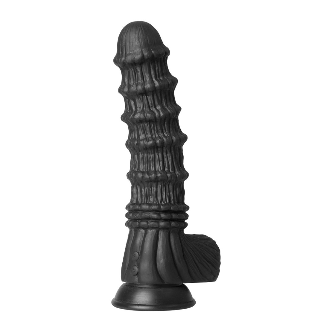 DILDO VIBRANTE NERO DI GRANDI DIMENSIONI CON...