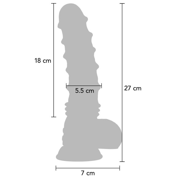 DILDO VIBRANTE NERO DI GRANDI DIMENSIONI CON RILIEVI DRAGON MONSTER COCKS
