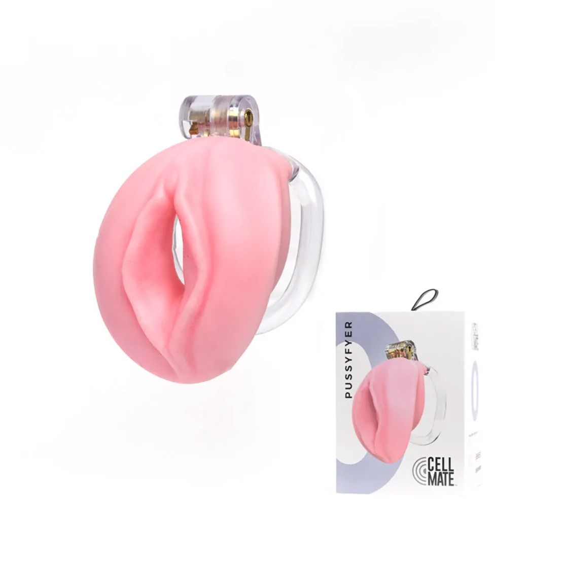 CINTURA DI CASTITA' PER UOMO A FORMA DI VAGINA...