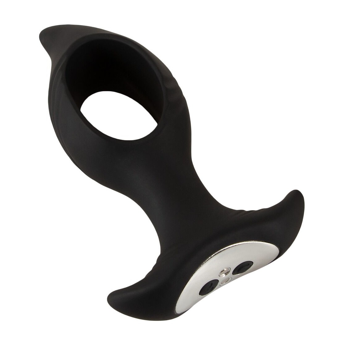 PLUG ANALE CON FORO CENTRALE VIBRANTE SEX TOY...