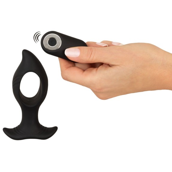 PLUG ANALE CON FORO CENTRALE VIBRANTE SEX TOY WIRELESS ANOS