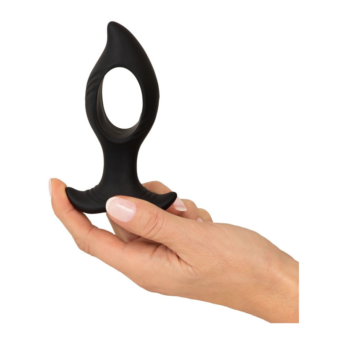 PLUG ANALE CON FORO CENTRALE VIBRANTE SEX TOY...