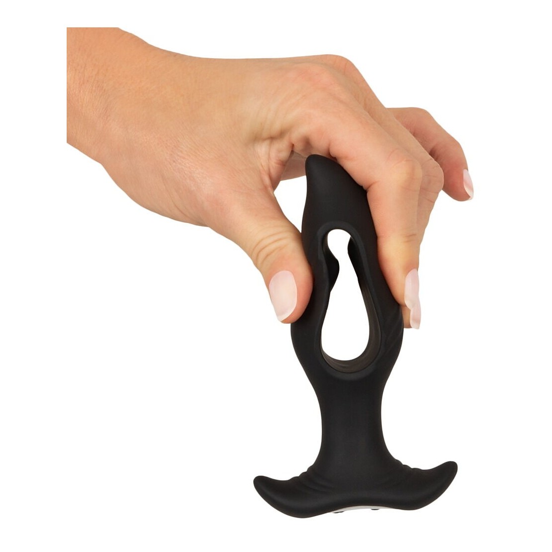 PLUG ANALE CON FORO CENTRALE VIBRANTE SEX TOY...