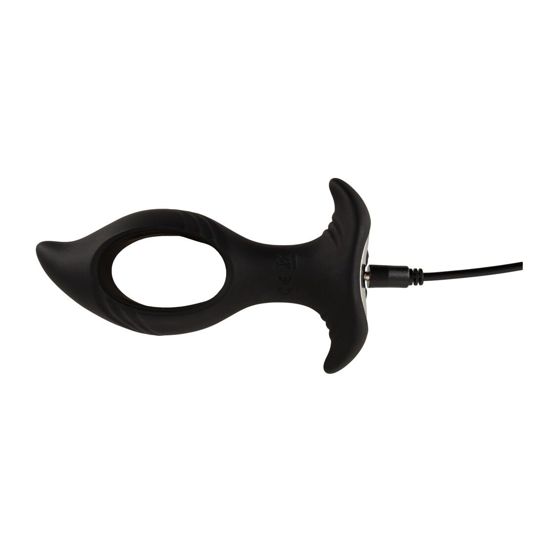 PLUG ANALE CON FORO CENTRALE VIBRANTE SEX TOY...