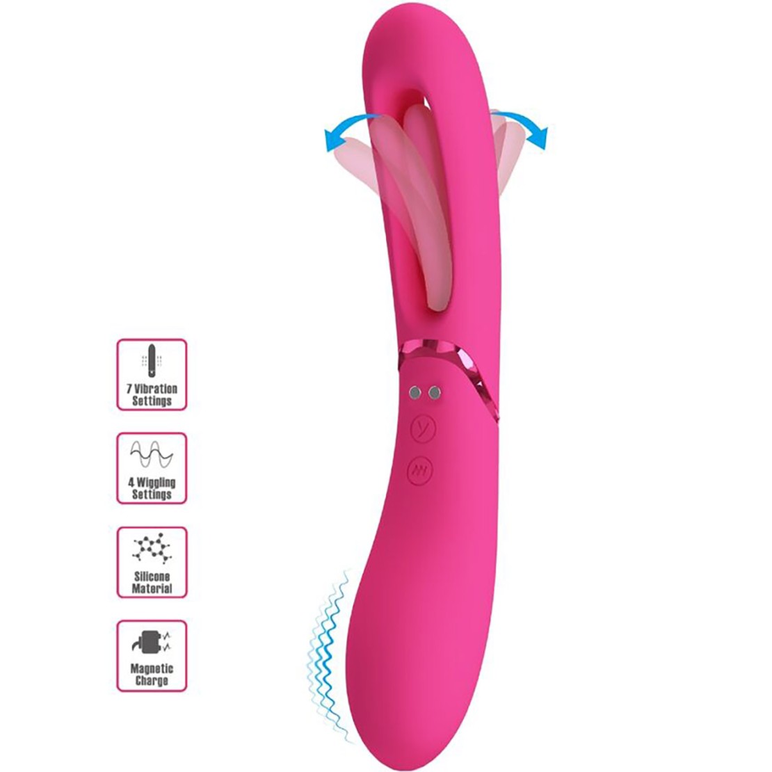 VIBRATORE DOPPIO USO VAGINALE SEX TOY CON...