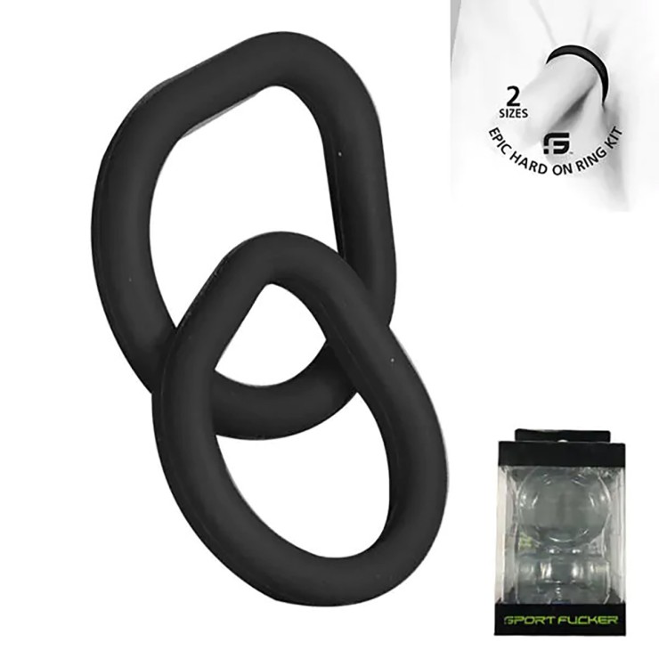 2 ANELLI PER PENE SILICONE M L EPIC HARD 2