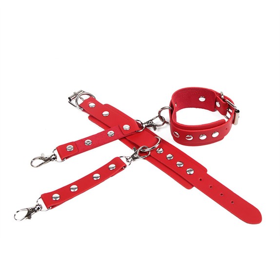 HARNESS PER GLUTEI ROSSO CON INCROCIO E MANETTE REGOLABILE SUBBLIME