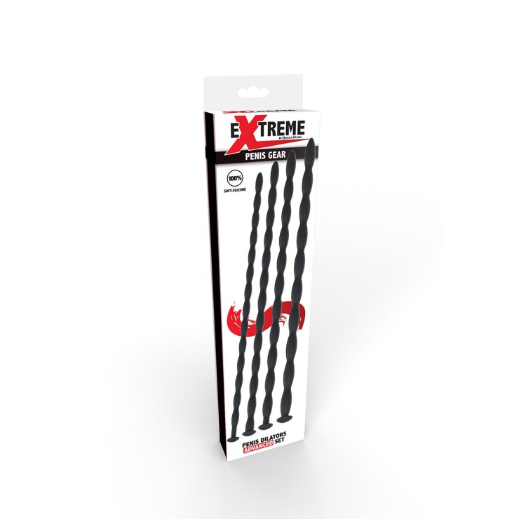 KIT 4 SONDE URETRALI IN SILICONE FLESSIBILE CON RILIEVI...