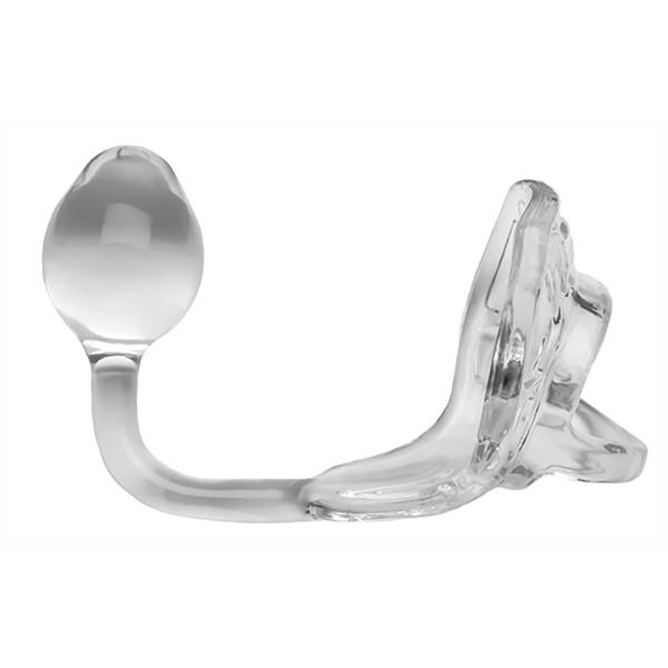 copy of ANELLO PER PENE CON PLUG ANALE TRASPARENTE 2