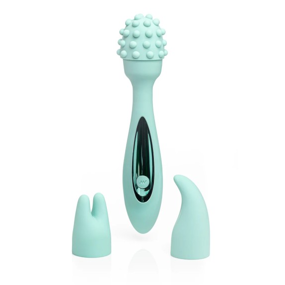 WAND MASSAGGIATORE CLITORIDEO VIBRANTE CON KIT 3 ATTACCHI STIMOLANTI