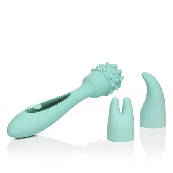 WAND MASSAGGIATORE CLITORIDEO VIBRANTE CON KIT 3 ATTACCHI STIMOLANTI