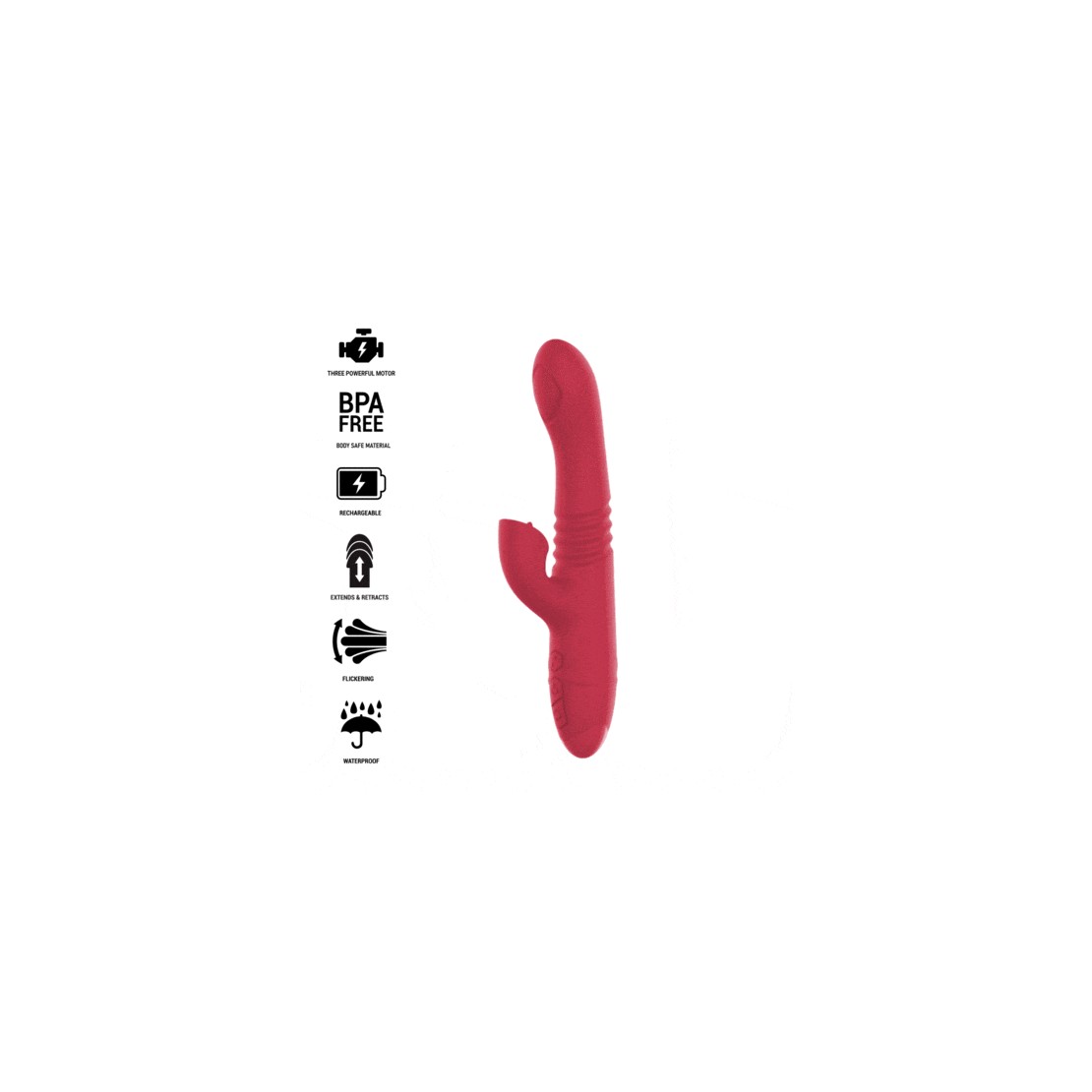 VIBRATORE RABBIT SEX TOY PER DONNA SU E GIU'...