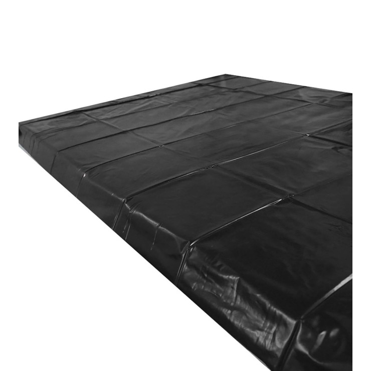 LENZUOLO NERO IN PVC SOTTILE 220x130 CM PER GIOCHI SEXY E... 2