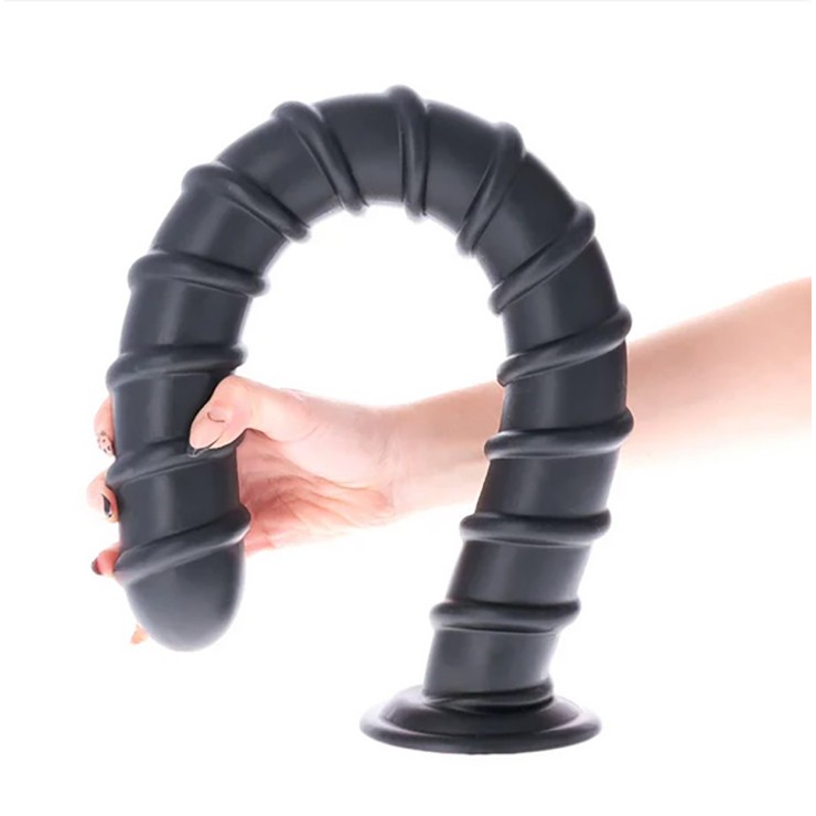 PLUG ANALE TAPPO LUNGO E GROSSO A SPIRALE CON RILIEVI E... 2