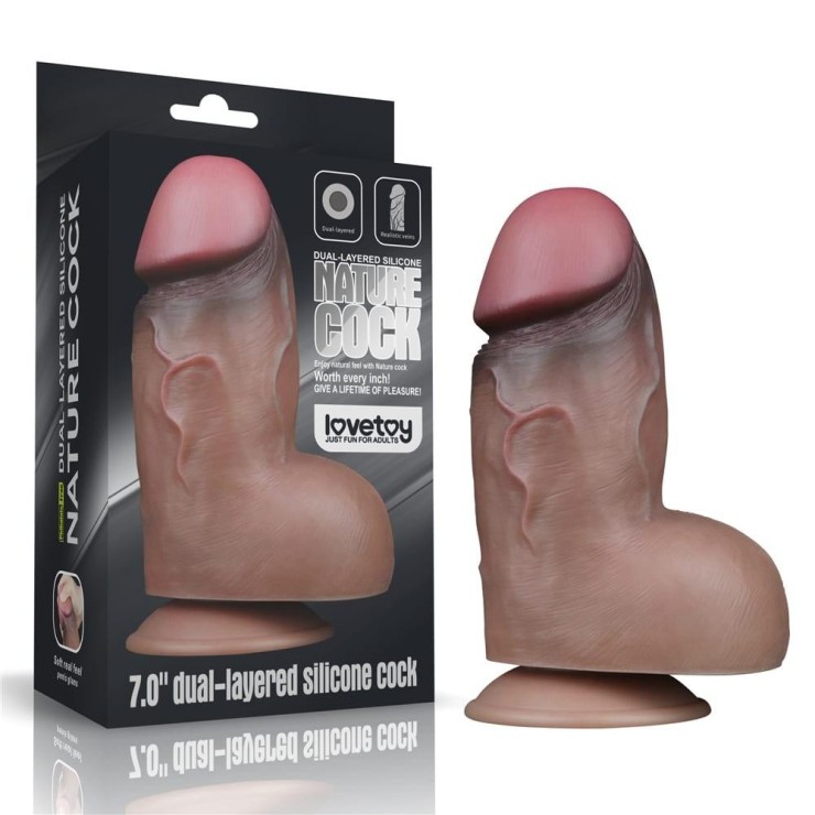 FALLO GROSSO IN SILICONE REALISTICO CON TESTICOLI E...