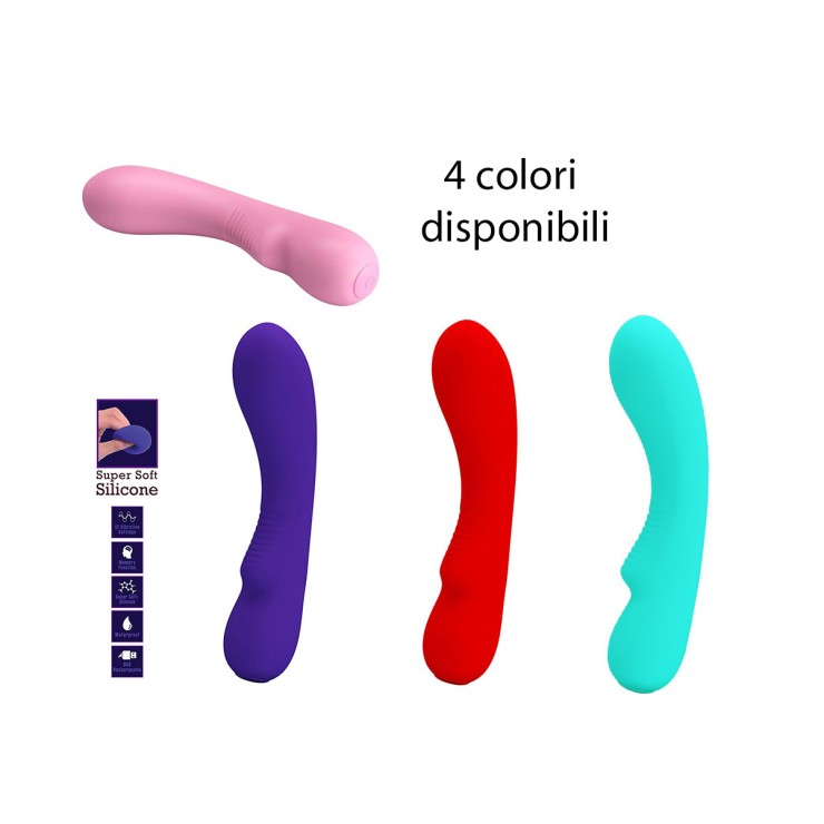 VIBRATORE PER PUNTO G FLESSIBILE SEX TOY IN SILICONE MATT