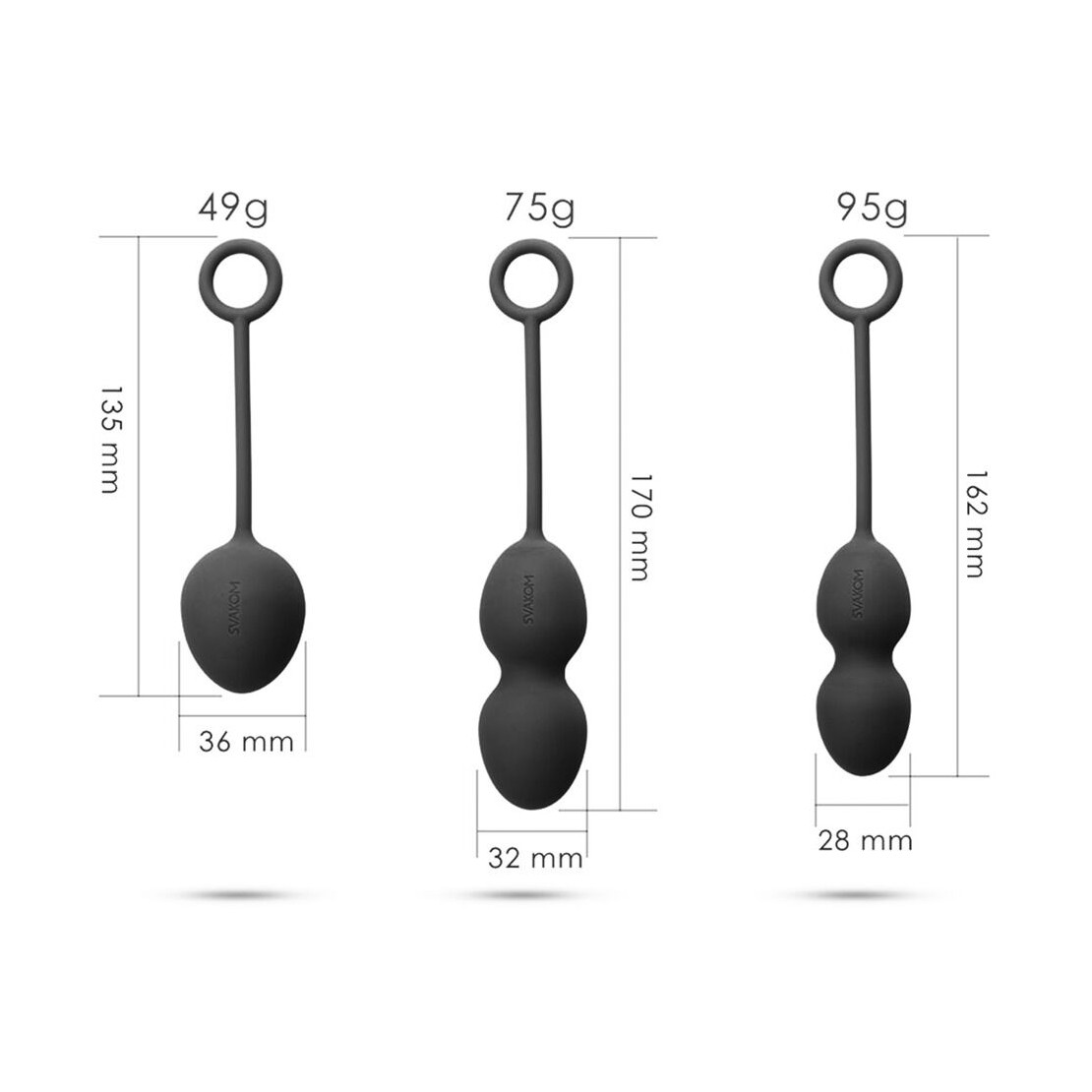 PALLINE VAGINALI KEGEL IN SILICONE CON PESO...