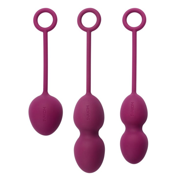 PALLINE VAGINALI KEGEL IN SILICONE CON PESO AUTOVIBRANTI...