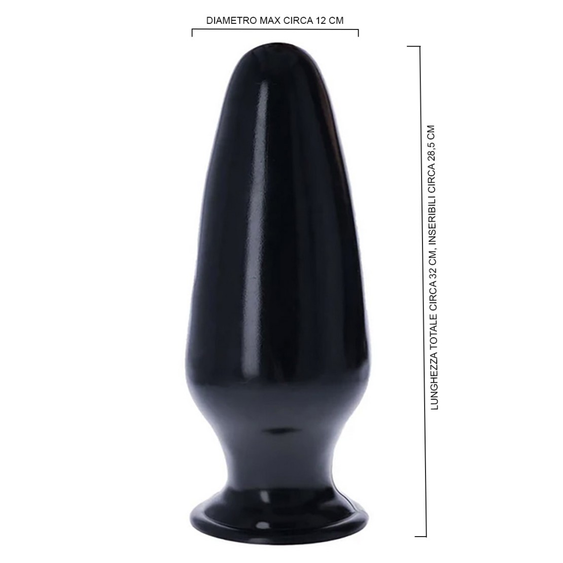 GRANDI DIMENSIONI PLUG ANALE DI FORMA OVALE IN...