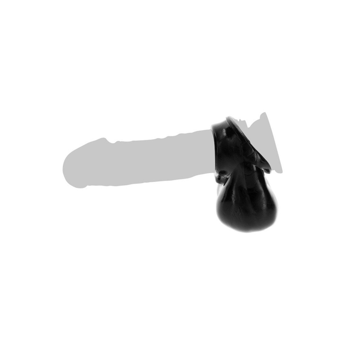 ANELLO PER IL PENE CON SUPPORTO PER TESTICOLI...