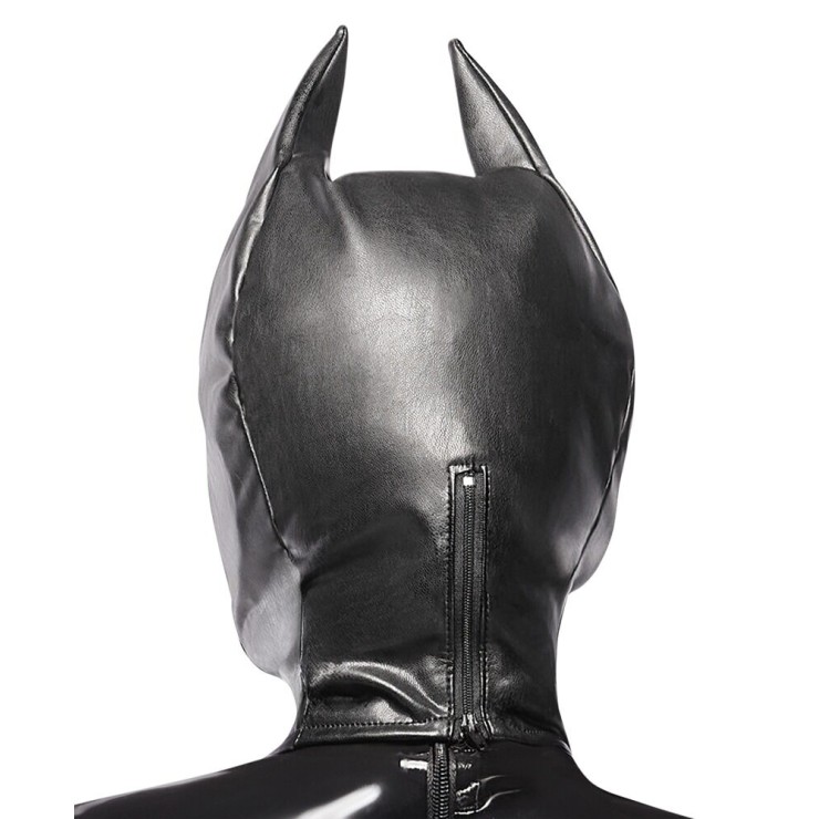 MASCHERA IN ECOPELLE SEXY DA GATTA CON ZIP POSTERIORE 2