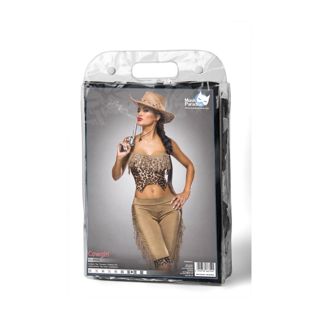 COSTUME TRAVESTIMENTO DA COWGIRL SELVAGGIA...