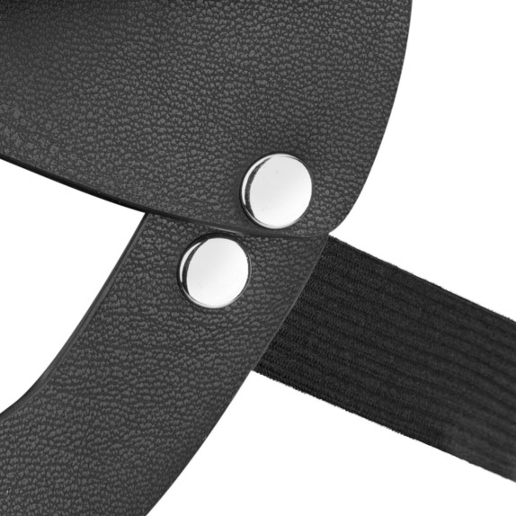 MASCHERA SEXY DA GATTINA IN FINTA PELLE CON ELASTICO E BORCHIE