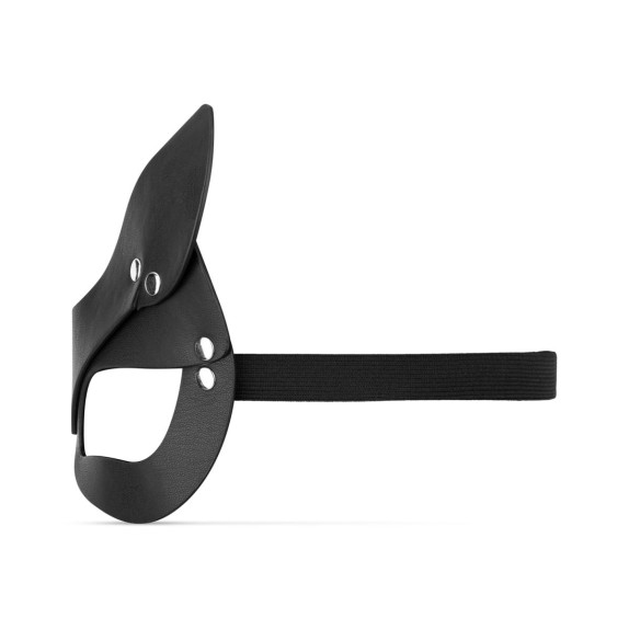 MASCHERA SEXY DA GATTINA IN FINTA PELLE CON ELASTICO E BORCHIE
