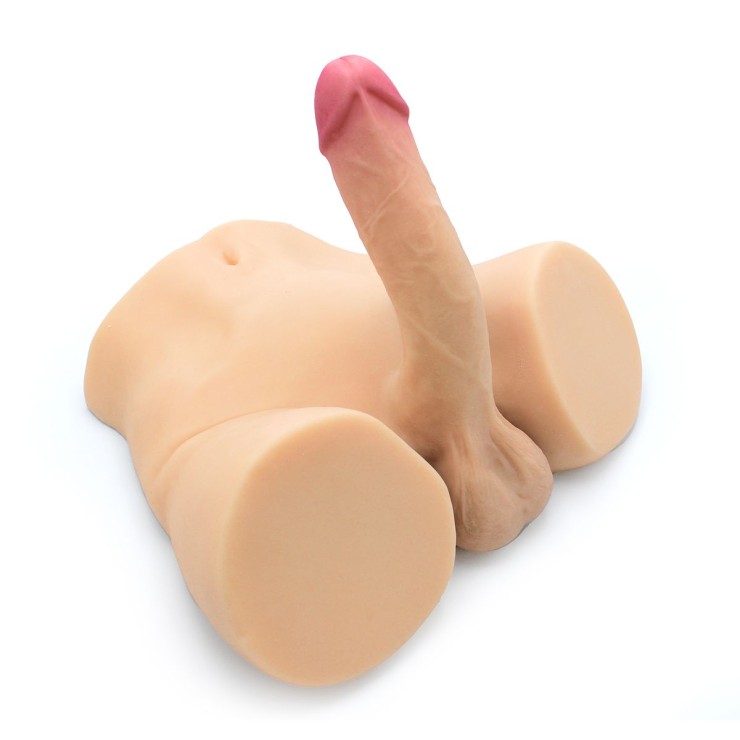 MASTURBATORE SUPER REALISTICO MEZZO BUSTO UOMO CON DILDO 2