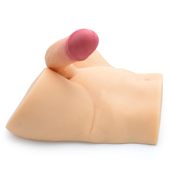 MASTURBATORE SUPER REALISTICO MEZZO BUSTO UOMO CON DILDO