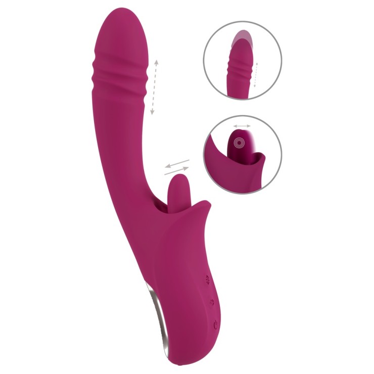 RABBIT SEX TOY CON MOVIMENTO SU E GIÙ & LECCA CLITORIDE...
