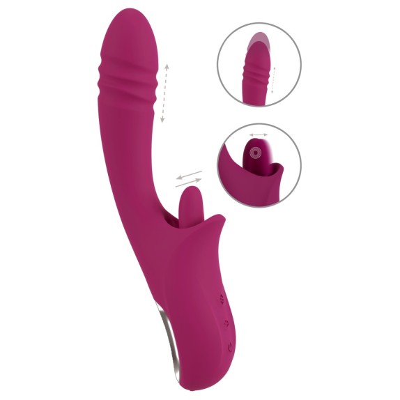 RABBIT SEX TOY CON MOVIMENTO SU E GIÙ & LECCA CLITORIDE CON VIBRAZIONE