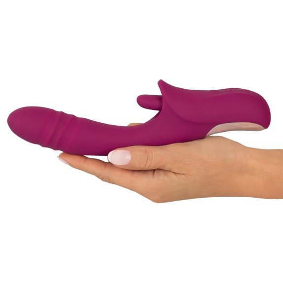 VIBRATORE SEX TOY MOVIMENTO SU E GIÙ & LECCA CLITORIDE CON VIBRAZIONE
