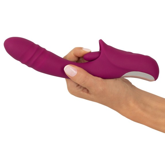 VIBRATORE SEX TOY MOVIMENTO SU E GIÙ & LECCA CLITORIDE CON VIBRAZIONE