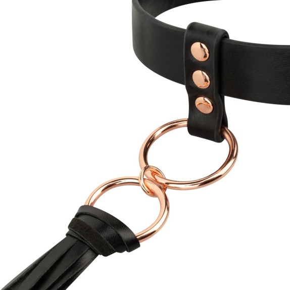 COLLARE SEXY PER DONNA CON FRUSTINO FLOGGER E DETTAGLI ORO ROSA ROSY GOLD