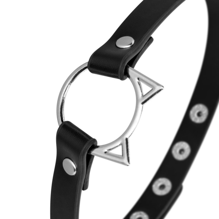 COLLARINO SEXY KITTY CHOCKER CON ANELLO CON ORECCHIE DI... 2